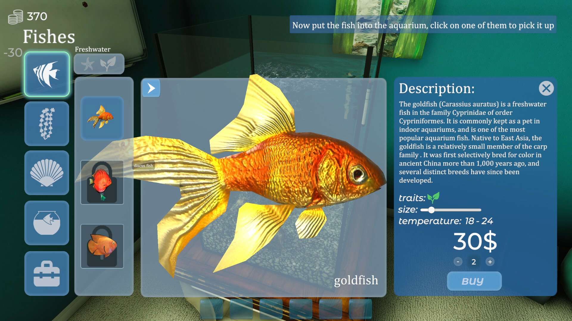 Aquarist - 建造水族馆,养鱼,发展你的事业!_3