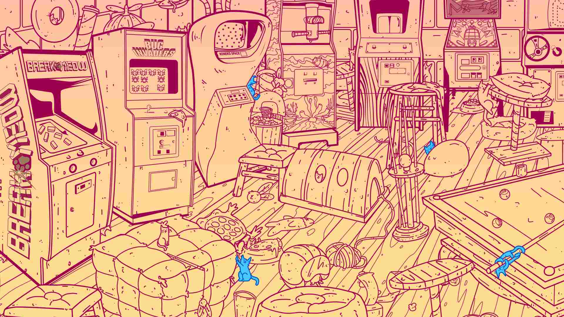 电玩街机满是猫/An Arcade Full of Cats_0