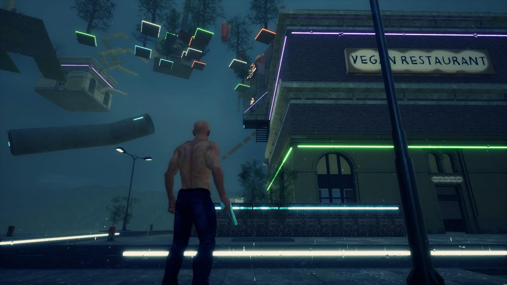 秃头男子攀登/Bald Man Climbs Up_0