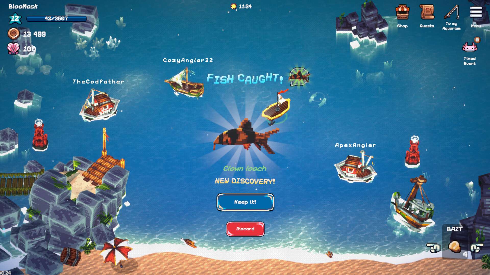 全球鱼友俱乐部:放置好时光/Tiny Aquarium: Social Fishkeeping_3