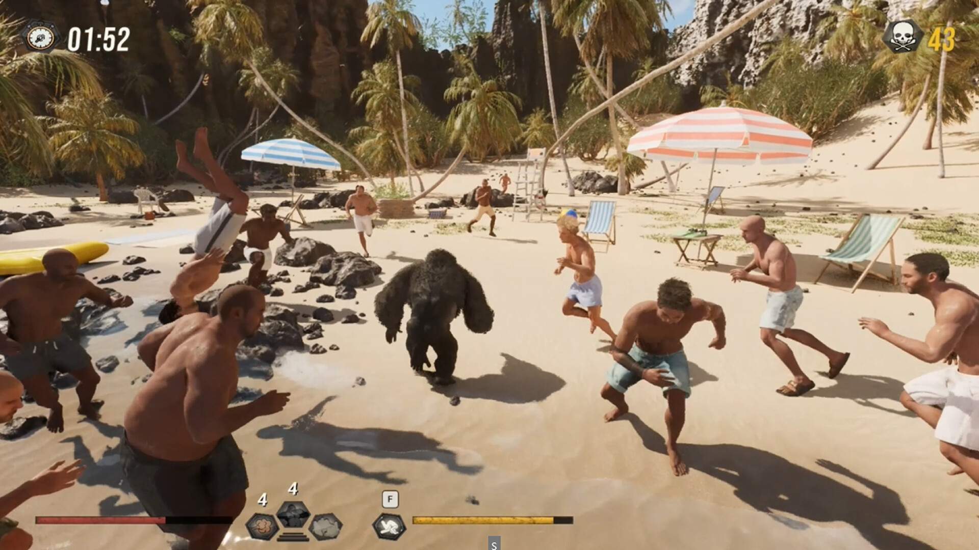 猩猩对战100个男人/Gorilla Vs 100 Men_1