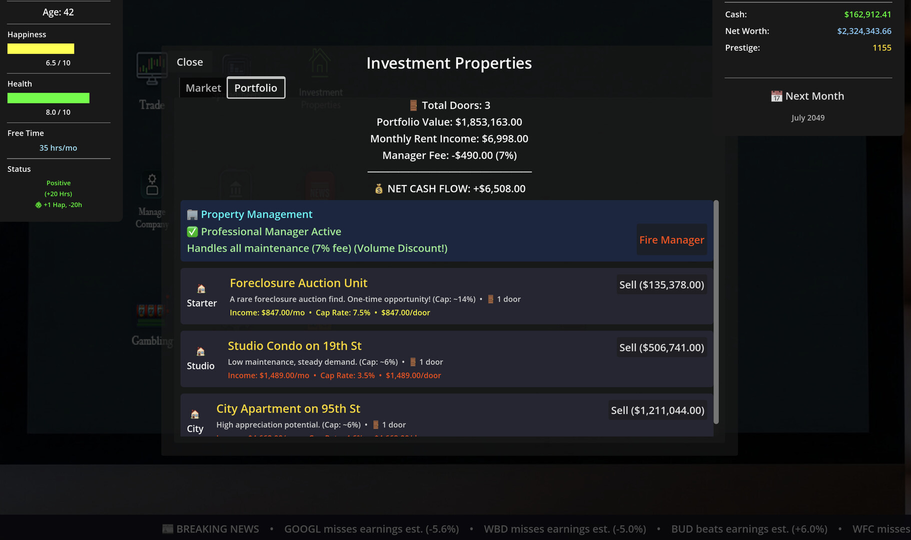 自力更生:投资人生模拟器/SELF MADE: Investment Life Sim_4